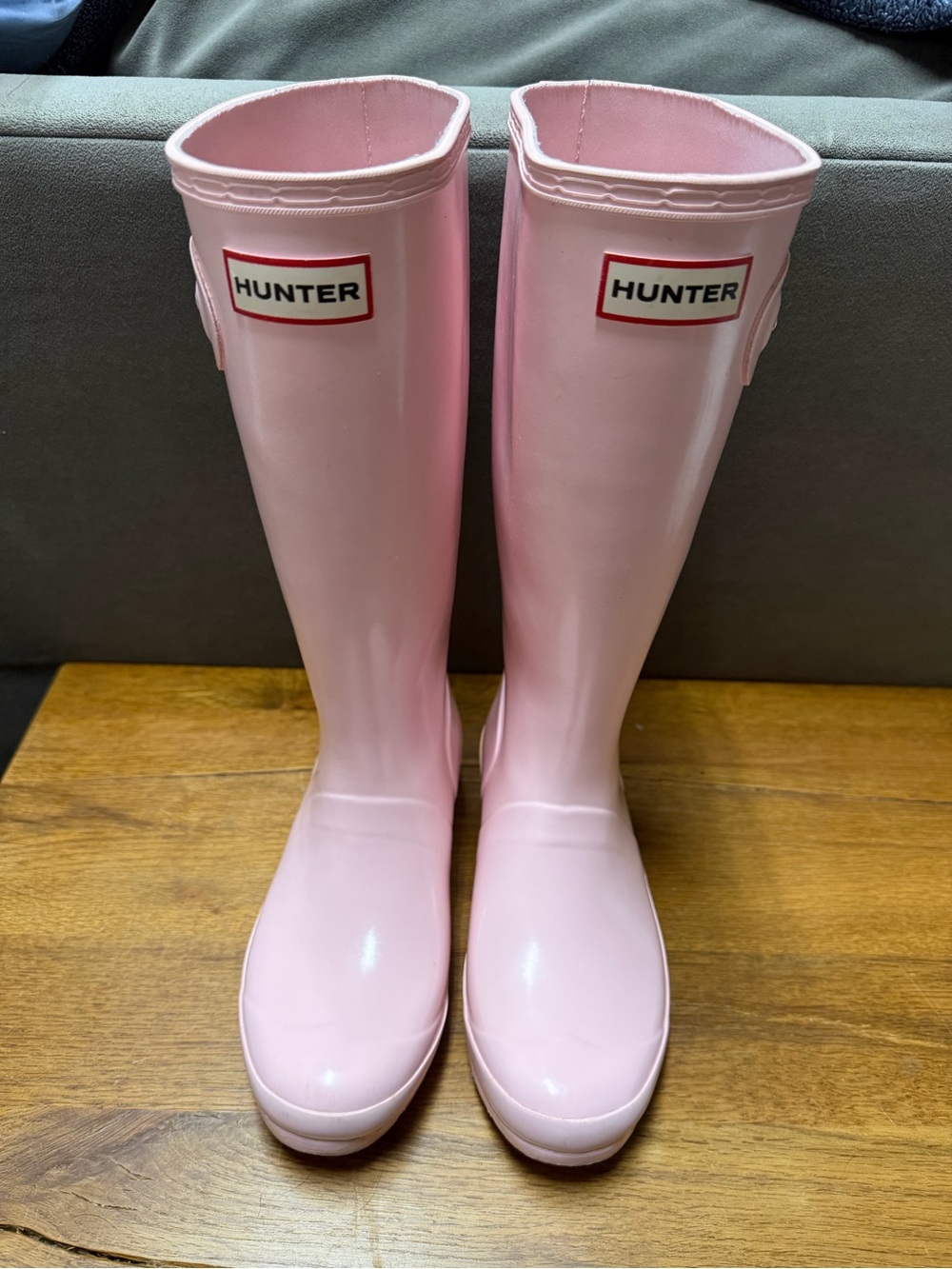 Hunter Tall Rain Boots in Baby Pink